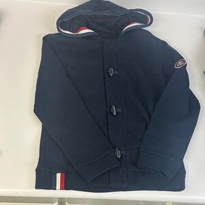 Mayoral Navy Blue Kids Jacket with Red and White Accents
